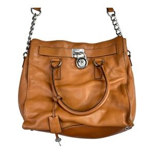 Michael Kors Women's Nouveau‎ Hamilton Tote Pebbled Leather